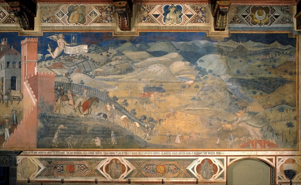 Ambrogio Lorenzetti - Effects of Good Government in the countryside - Google Art Project